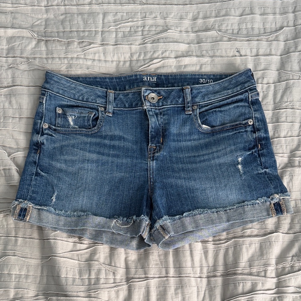 a.n.a Blue Denim Women Shorts 30